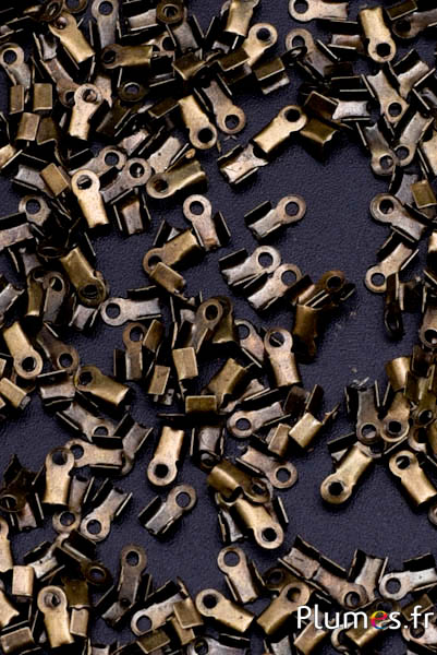 Embouts pour cordon - 6 mm - bronze